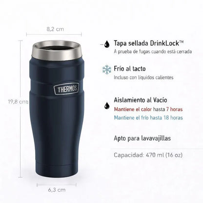 TERMO MUG KING 470ML ACERO INOXIDABLE SLATE