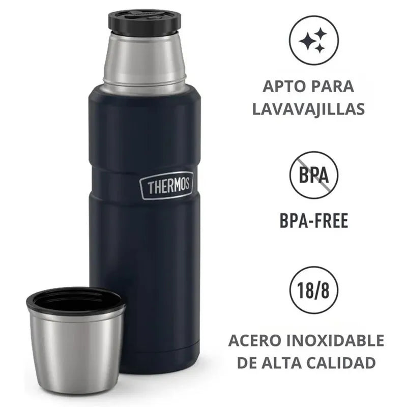 TERMO LIQUIDO KING 470ML ACERO INOXIDABLE SLATE