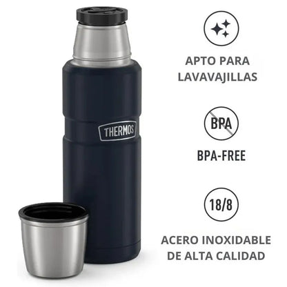 TERMO LIQUIDO KING 470ML ACERO INOXIDABLE SLATE