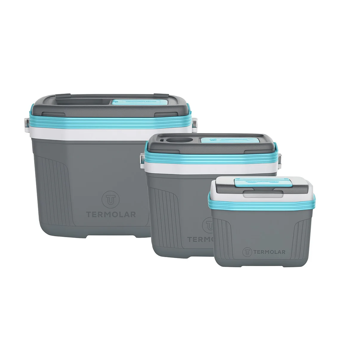 COMBO COOLER TERMOLAR 8LT, 20LT Y 32LT GRIS