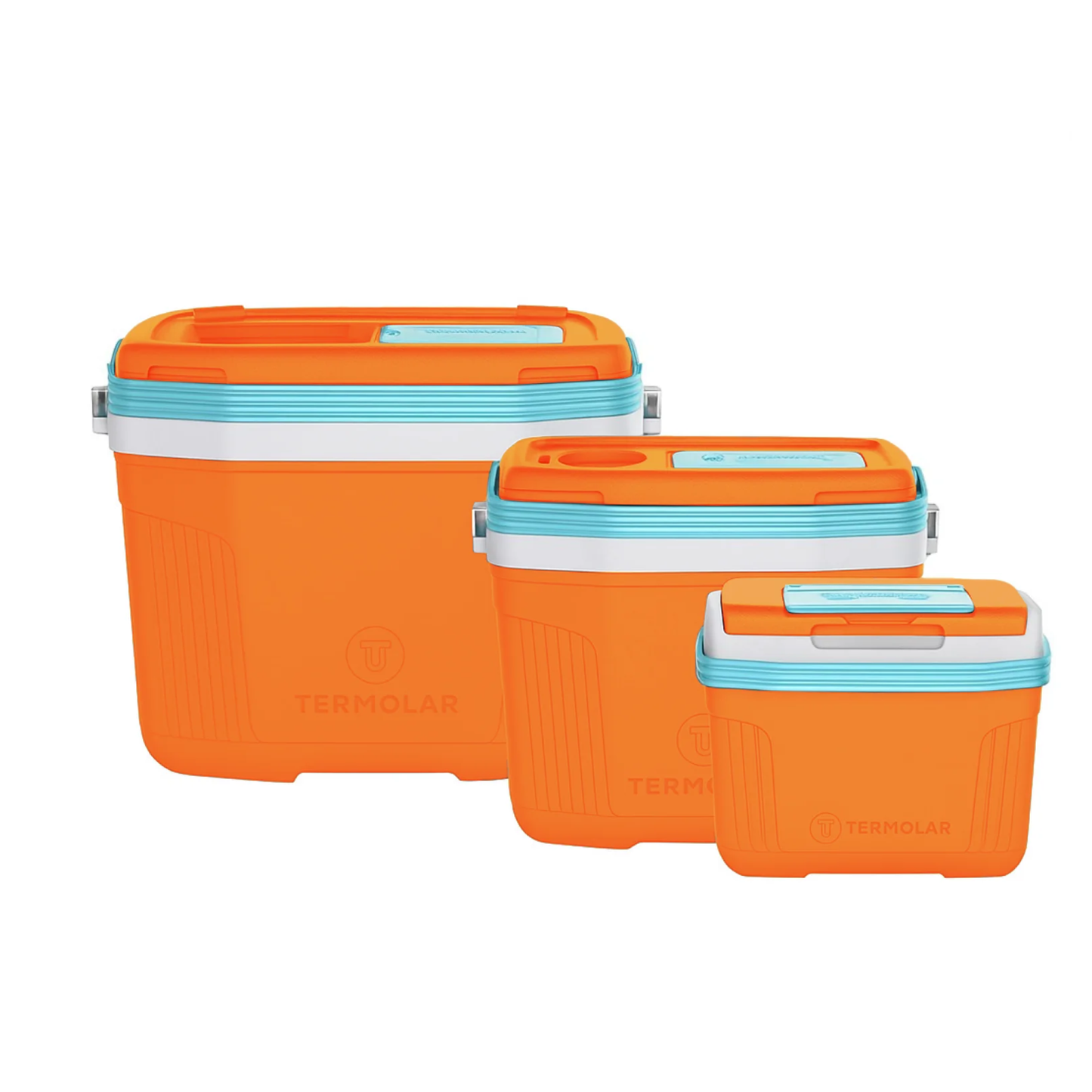 COMBO COOLER TERMOLAR 8LT, 20LT Y 32LT NARANJA