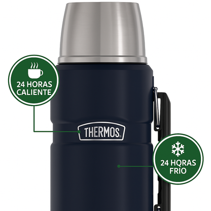 Termo Liquido 1.2 LT En Acero Inoxidable King Negro