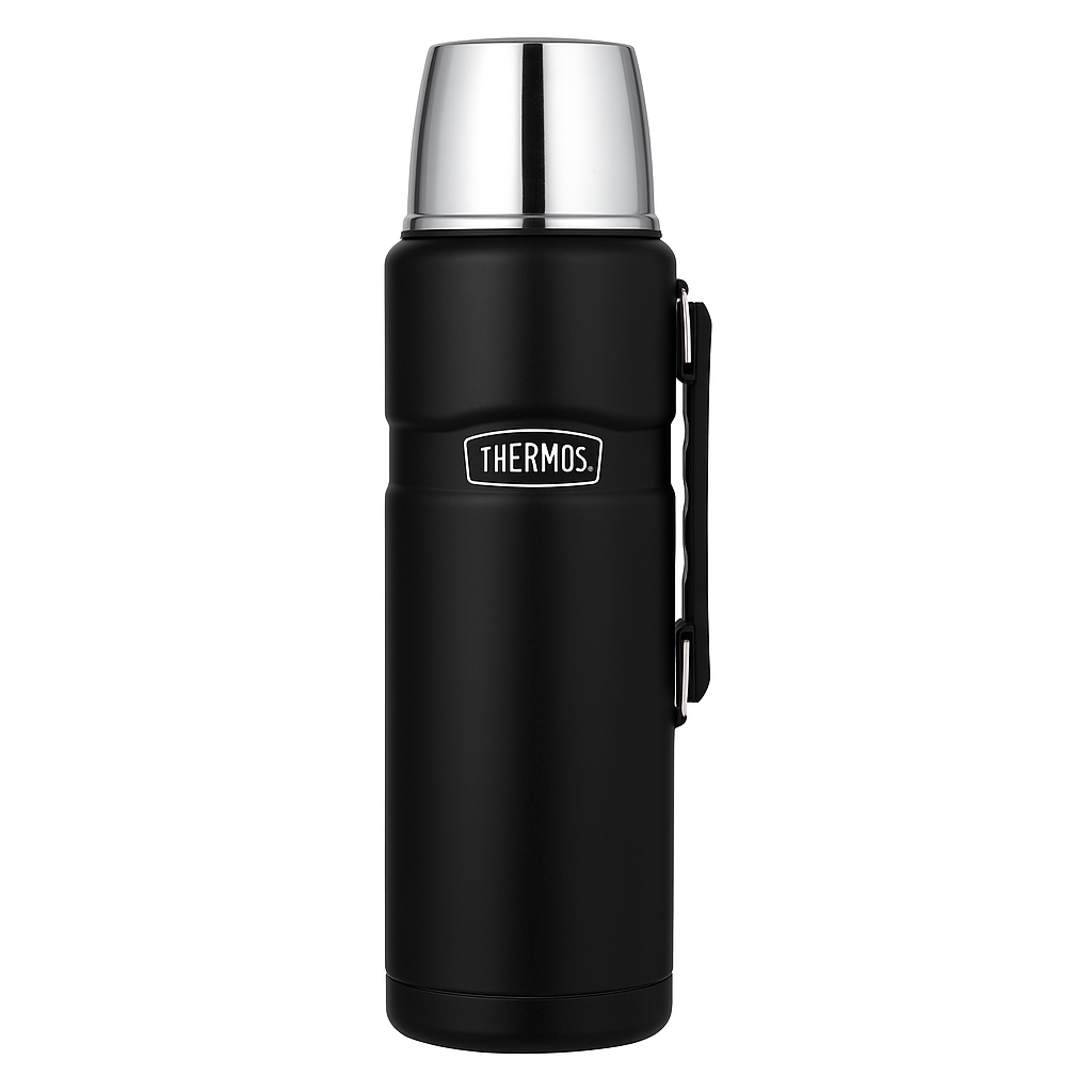 Termo Liquido 1.2 LT En Acero Inoxidable King Negro