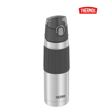 BOTELLA HIDRATACION 530ML ACERO INOXIDABLE DOBLE PARED GRIS Y NEGRO