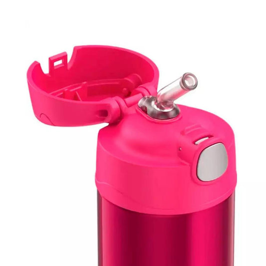 TERMO LIQUIDO 355ML ACERO INOXIDABLE DOBLE PARED FUNTAINER ROSA CON PITILLO
