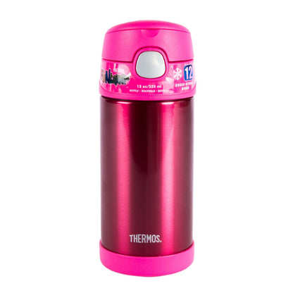 TERMO LIQUIDO 355ML ACERO INOXIDABLE DOBLE PARED FUNTAINER ROSA CON PITILLO
