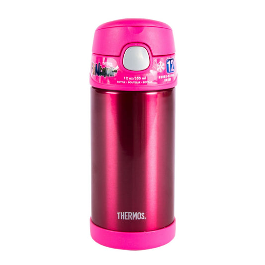 TERMO LIQUIDO 355ML ACERO INOXIDABLE DOBLE PARED FUNTAINER ROSA CON PITILLO