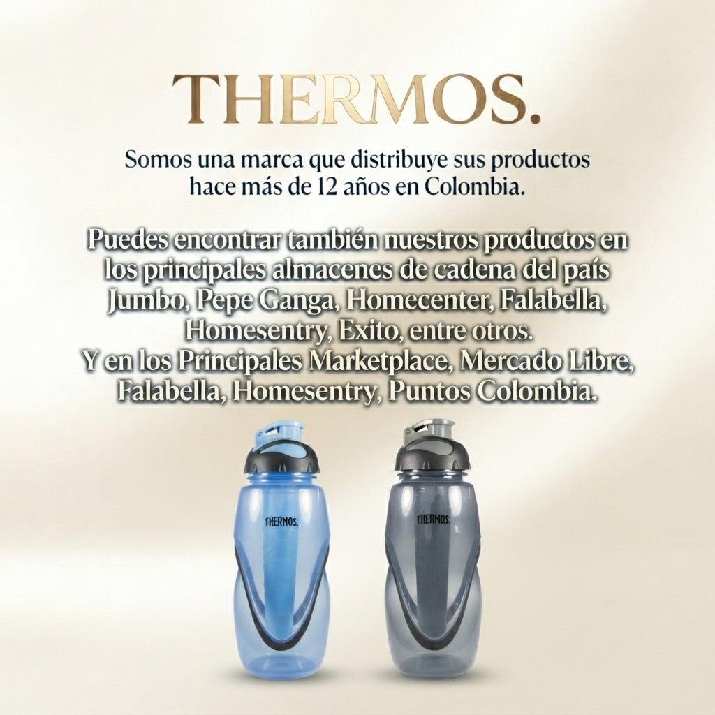 SETX2 BOTELLAS DE HIDRATACION THERMOS CON TUBO PARA ENFRIAR HIELO (450 Y 900 ML)