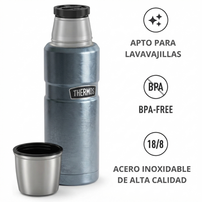 TERMO LIQUIDO KING 470ML ACERO INOXIDABLE SLATE