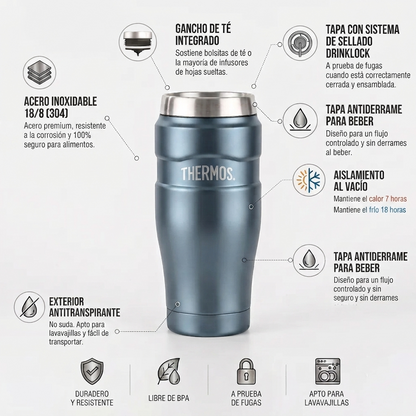 TERMO MUG KING 470ML ACERO INOXIDABLE SLATE