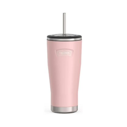 MUG ACERO INOXIDABLE DOBLE PARED CON PITILLO 710ML 24oz ROSADO SUNSET