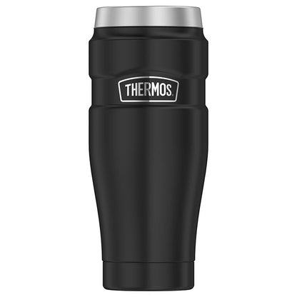 Mug King 470 ML En Acero Inoxidable Negro