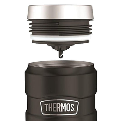 Mug King 470 ML En Acero Inoxidable Negro