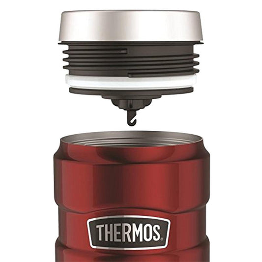 Mug King 470 ML En Acero Inoxidable Rojo