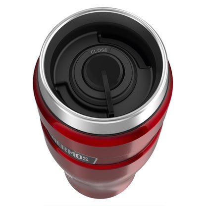 Mug King 470 ML En Acero Inoxidable Rojo