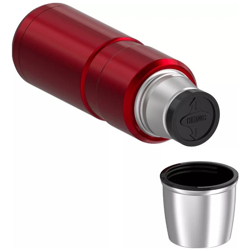 Termo Liquido King En Acero Inoxidable 470 ML Rojo