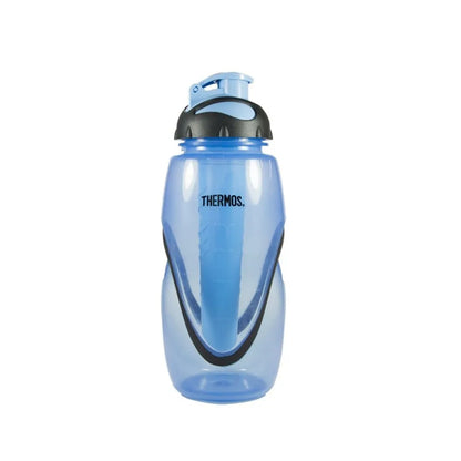 BOTELLA HIDRATACION PLASTICA HYDROACTIVE 900ML AZUL CON TUBO PARA ENFRIAR HIELO