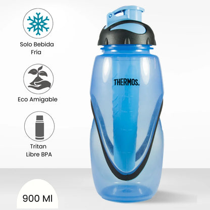 SETX2 BOTELLAS DE HIDRATACION THERMOS CON TUBO PARA ENFRIAR HIELO (450 Y 900 ML)