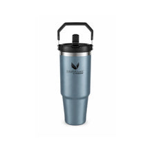 Mug Térmico Acero Inoxidable 1.2 litros con Tapa doble función + Mango Plástico Azul
